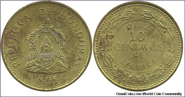 Honduras 10 Centavos 1995