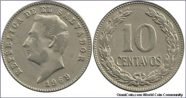 ElSalvador  10 Centavos 1969