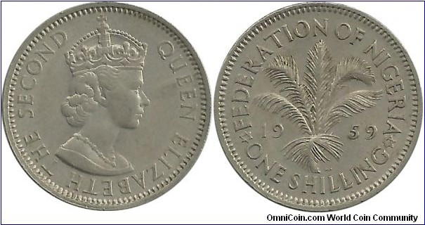 Federation of Nigeria 1 Shilling 1959