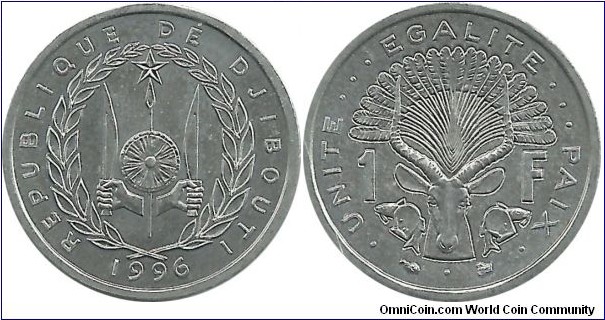 Djibouti 1 Franc 1996
