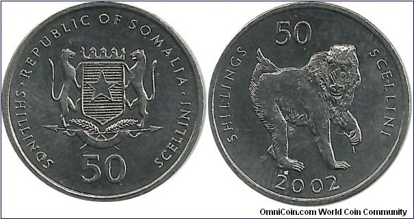 Somali 50 Shillings 2002