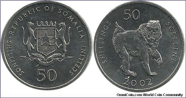 Somali 50 Shillings 2002