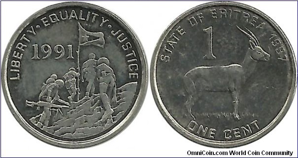 Eritrea 1 Cent 1997