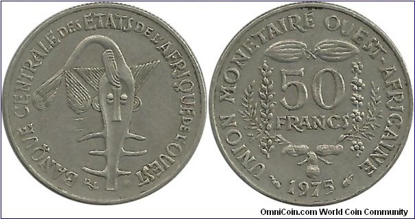 WestAfrican States 50 Francs 1975
