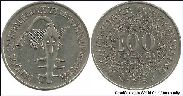 WestAfrican States 100 Francs 1975