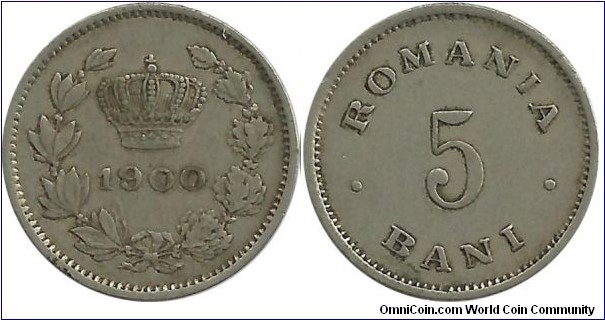 Romania 5 Bani 1900