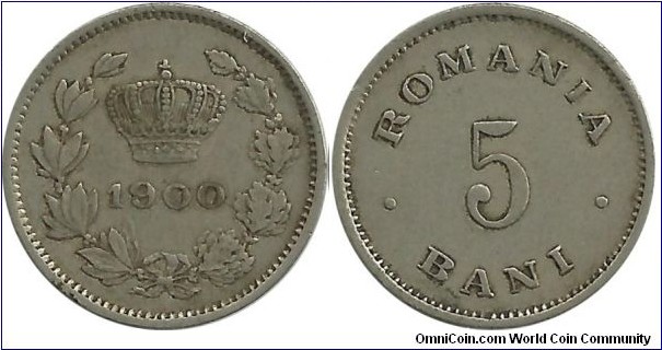 Romania 5 Bani 1900