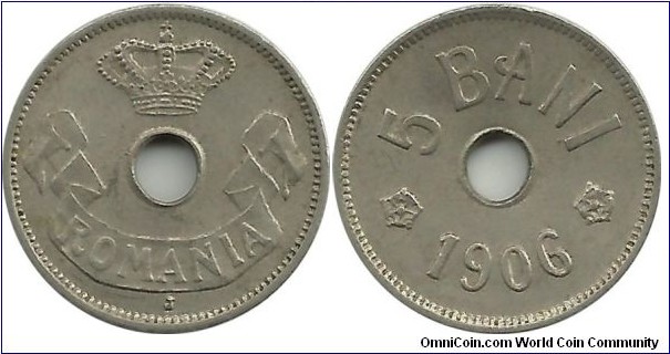 Romania 5 Bani 1906J