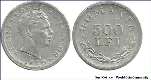 Romania 500 Lei 1946(Al)