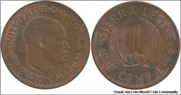 SierraLeone 1 Cent 1964