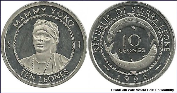 SierraLeone 10 Leones 1996