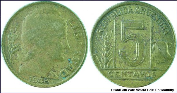 Argentina5Centavos-km40-1948