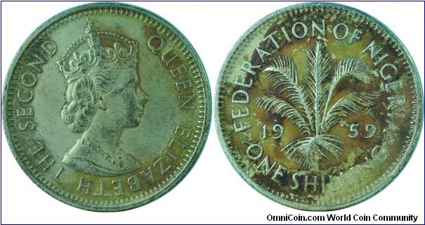 Nigeria(British)1Shilling-km5-1959