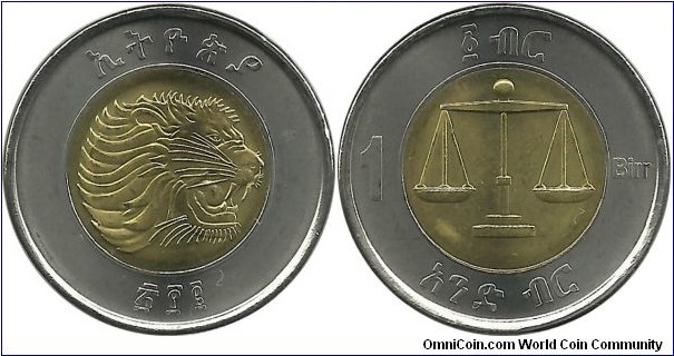 Ethiopia 1 Birr 2002(2010)