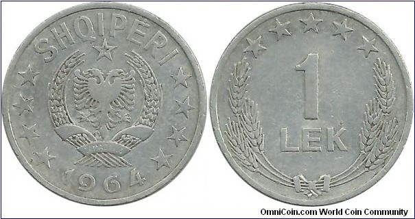 Albania 1 Lek 1964