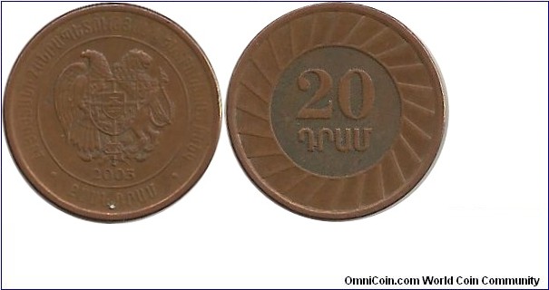 Armenia 20 Dram 2003