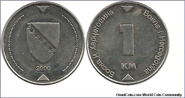 BHerzegovina 1 KM (Konvertible Marka) 2000