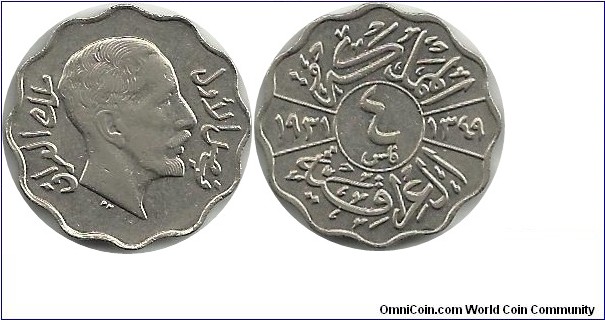 Iraq 4 Fils 1931