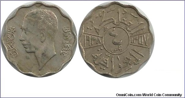 Iraq 4 Fils 1938-I