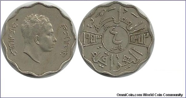 Iraq 4 Fils 1953