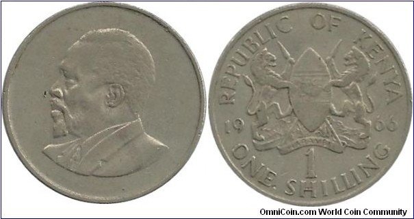 Kenya 1 Shilling 1966