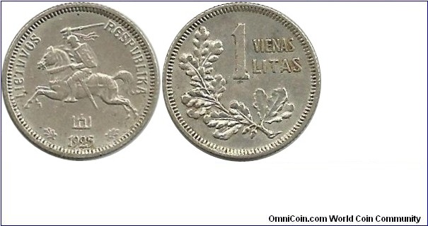 Lietuva 1 Litas 1925