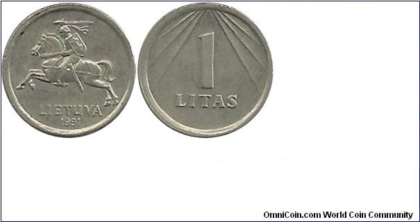 Lietuva 1 Litas 1991