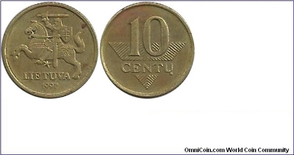 Lietuva 10 Centu 1997