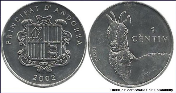 Andorra 1 Centim 2002-Isard