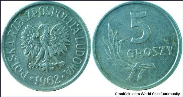 Poland5Groszy-y a46-1962