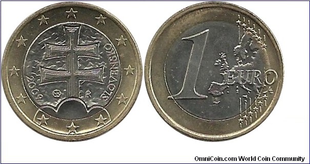 Slovakia 1 Euro 2009