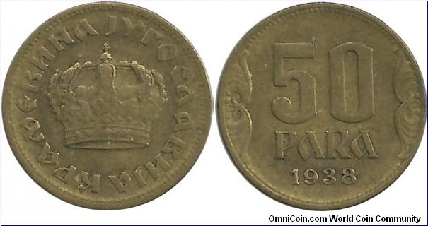 Yugoslavia 50 Para 1938