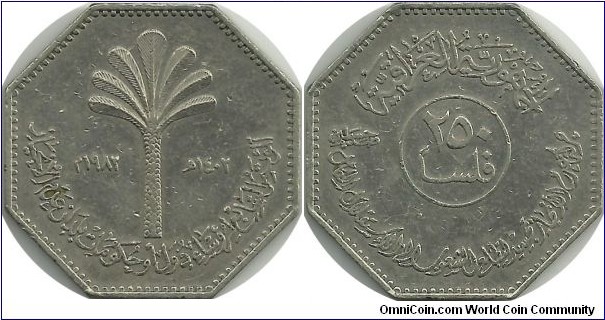 Iraq Republic 250 Fils 1982-Nonaligned Nations Baghdad Conference