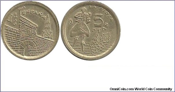 Spain 5 Pesetas 1996-La Rioja