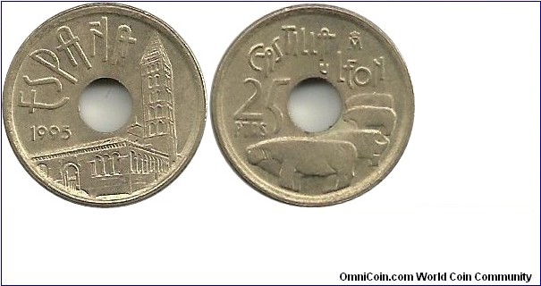 Spain 25 Pesetas 1995-Castilla and Leon