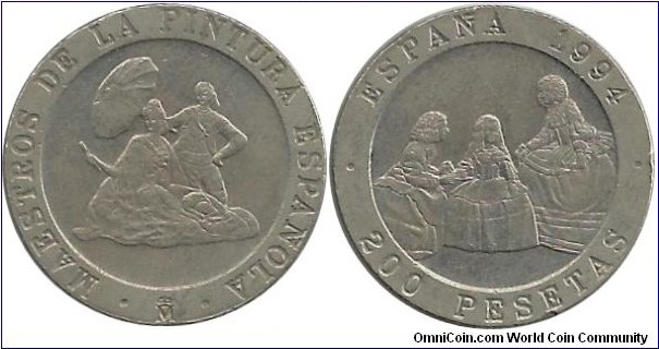 Spain 200 Pesetas 1994-Velasquez and Goya