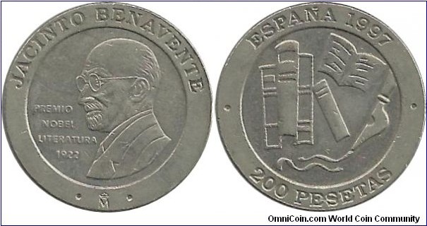 Spain 200 Pesetas 1997-Jacinto Benavente