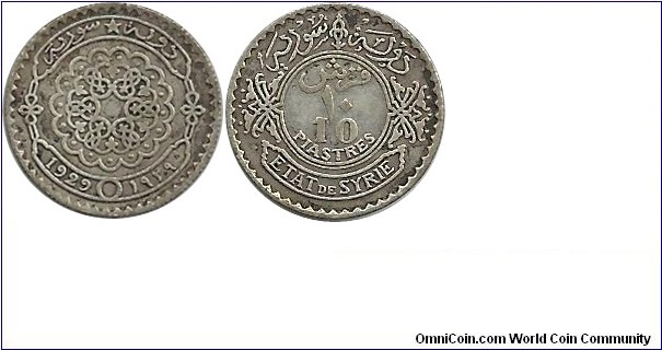 Syria 10 Piastres 1929