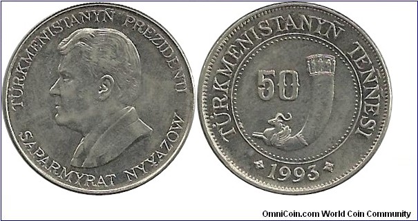 Turkmenistan 50 Tenne 1993