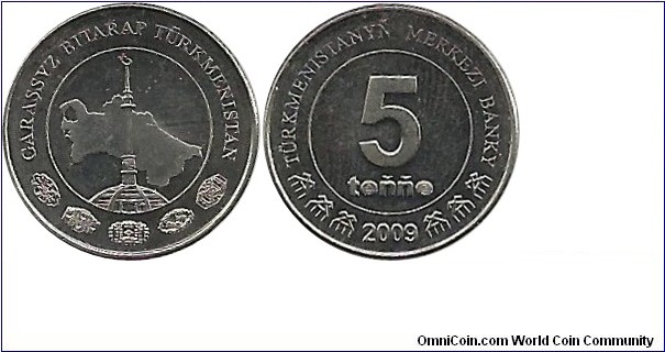 Turkmenistan 5 Tenne 2009