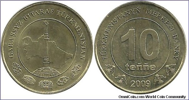 Turkmenistan 10 Tenne 2009