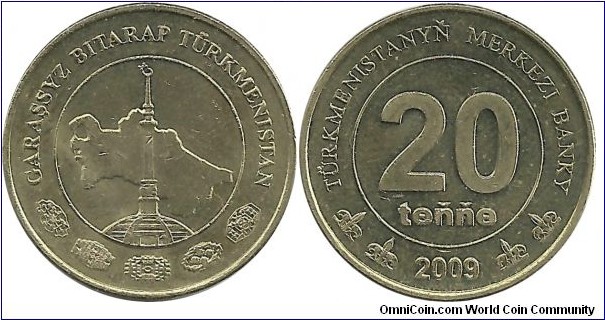 Turkmenistan 20 Tenne 2009