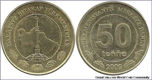 Turkmenistan 50 Tenne 2009