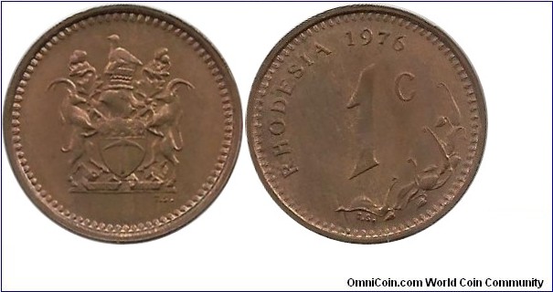 Rhodesia 1 Cent 1976