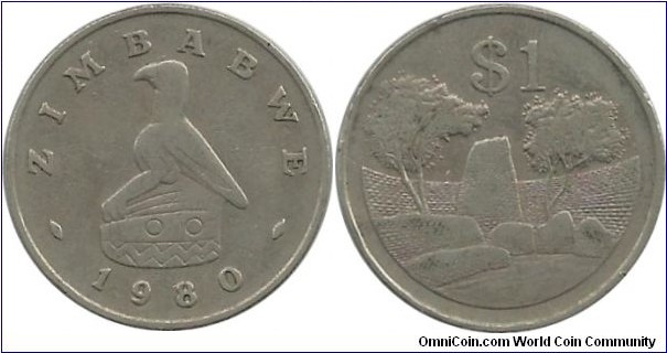 Zimbabwe 1 Dollar 1980