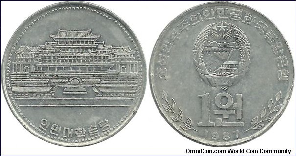 NorthKorea 1 Won 1987