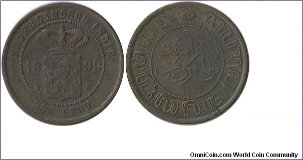 Nederlandsch Indie 2½ Cents 1899
