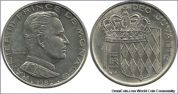 Monaco 1 Franc 1982
