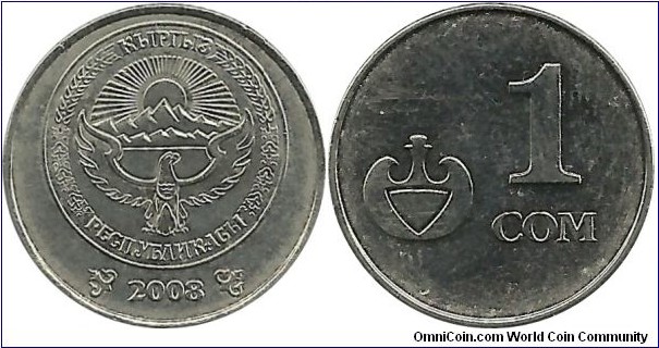 Kyrgizistan 1 Som 2008