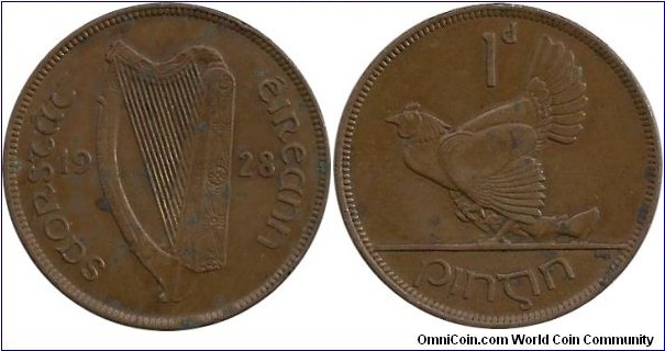 Ireland 1 Penny 1928